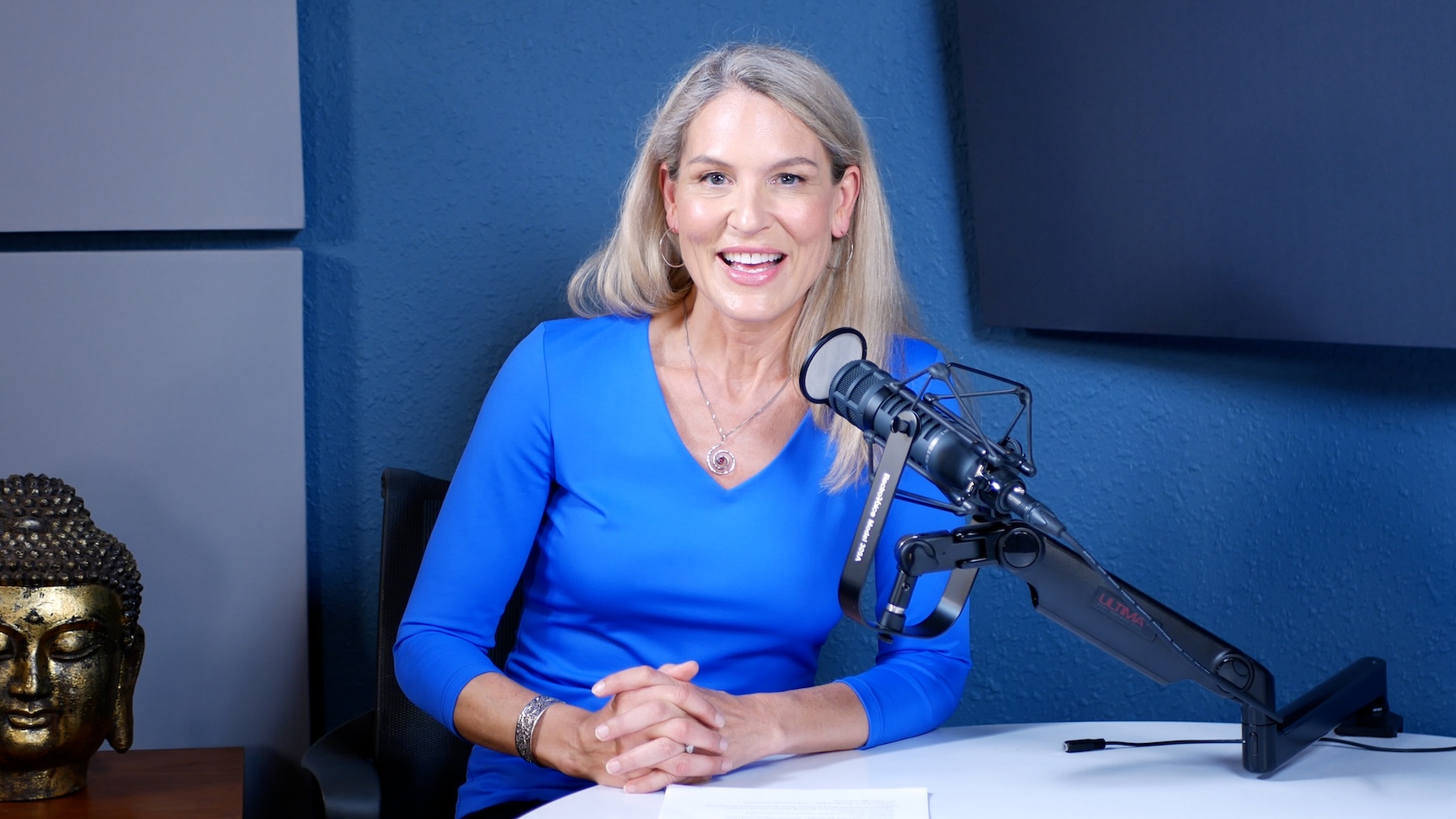 Lisa Belisle in the Radio Maine studio